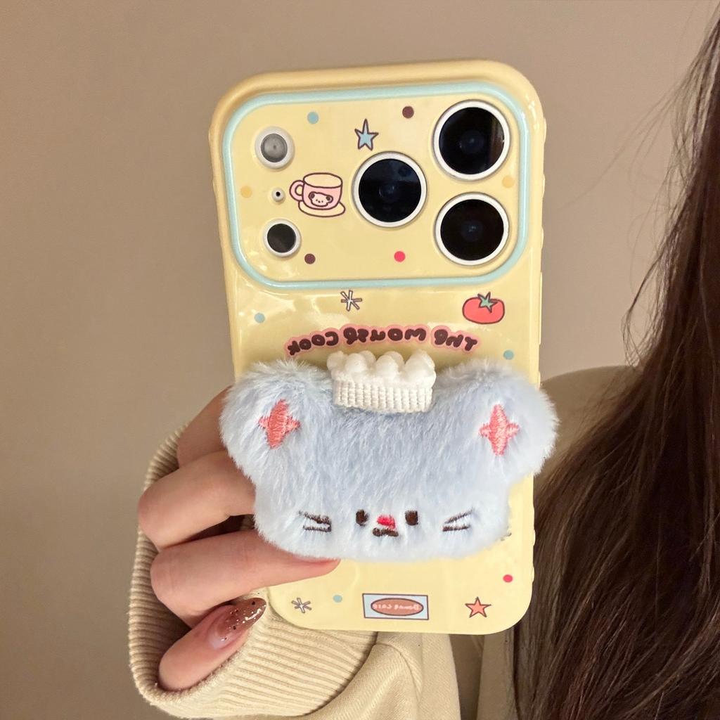 Cute 3D Doll Apple 17 Pro Max Phone Case for iPhone 16, suitable for 14, anti-drop, 15, childlike fun, 12
