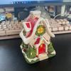 Christmas Outdoor Decorations Resin Micro Landscape Craft New Snow House Ornaments