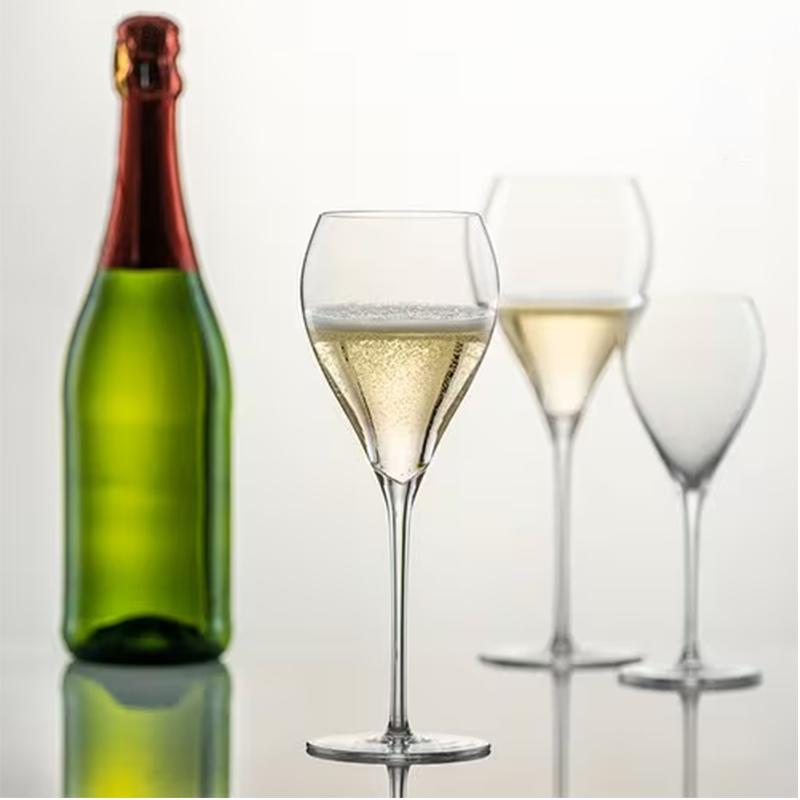 Набор из 2 бокалов для шампанского из хрусталя премиум-класса, 325 мл, элегантные бокалы для игристого вина на ножке для торжеств