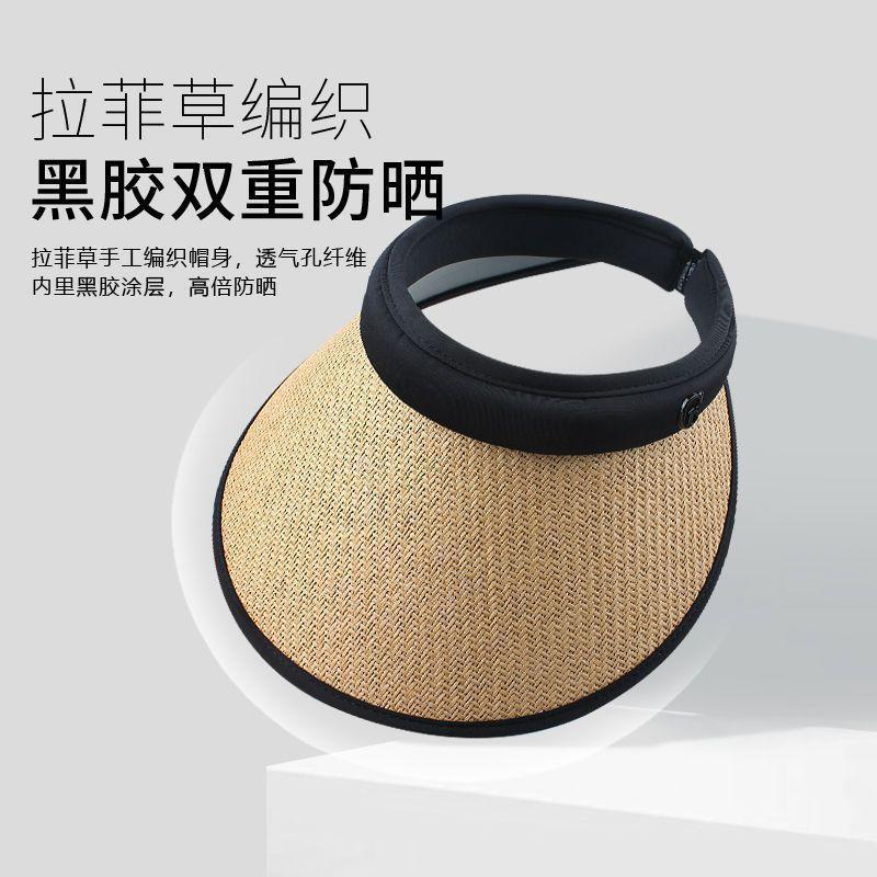 Summer New Women's Sunscreen Visor, Cycling Outdoor Travel, Face Cover, Sun Hat, Fashion Headband, Empty Top Hat