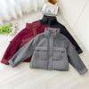 Маленькая стеганая куртка в иностранном стиле с лоскутным верхом, короткая, зима 2025, новая модная стеганая куртка, маленькая стеганая куртка