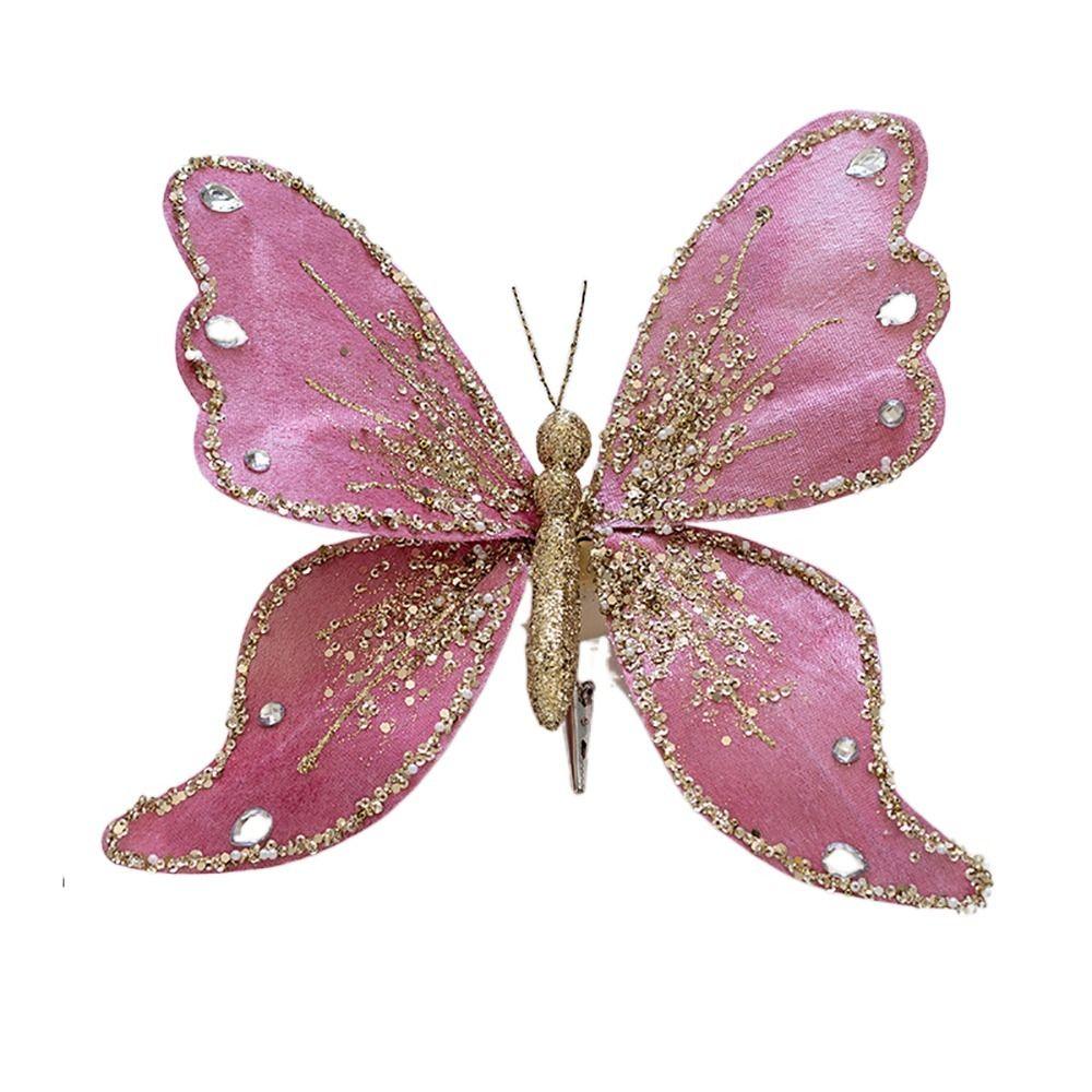 Разноцветное украшение на рождественскую елку 25*21 см подвесное украшение НОВЫЙ Рождественский фестиваль бабочек