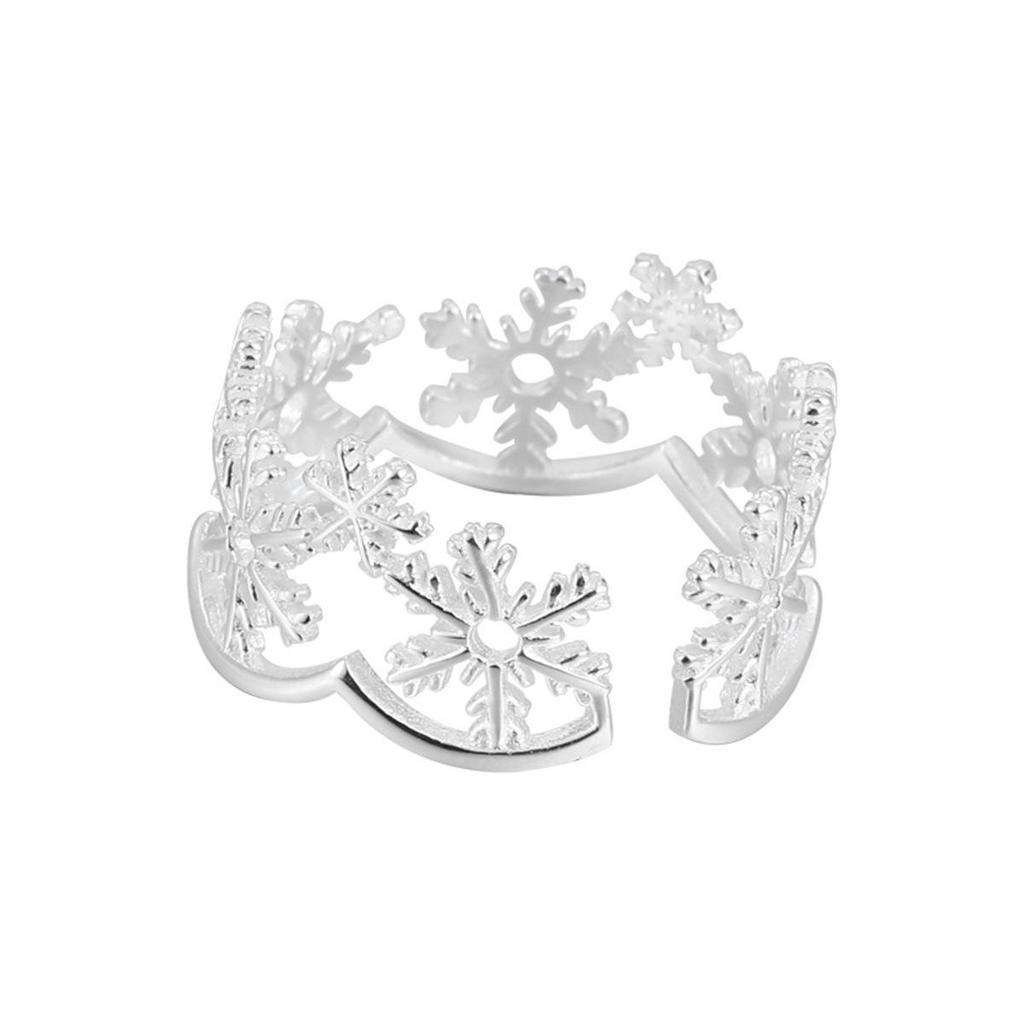 Изысканное кольцо-снежинка с ажуром - Модное, универсальное кольцо для женщин, идеально подходит для офиса или стиля интернет-знаменитости.