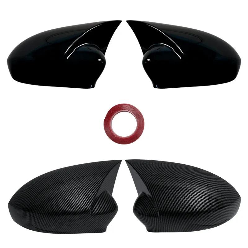1 Pair OX Horn Wing Mirror Cover Shell Case Trim Add On Side Rear View Mirror Cap tools Car Accessories For Fiat 500 2007-
