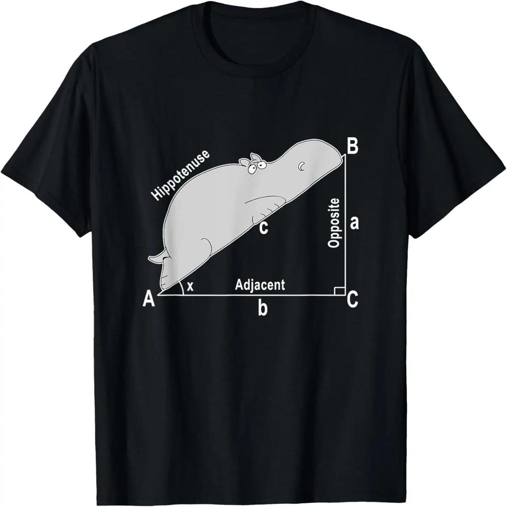 Hippo Math Analytical Funny Sarcasm Humor Teacher T-Shirt