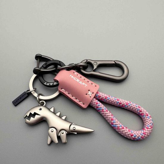 Yousheng Dinosaur Charm Keychain Zinc Alloy Animal Keyring Keys Backpacks Handbags Keychain Stylish Accessories
