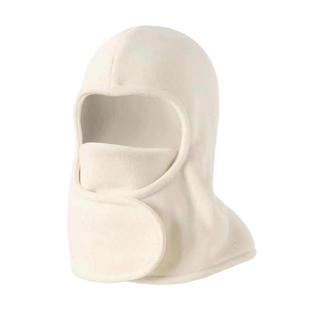 Winter cold mask outdoor riding skiing fleece thickened scarf hat full face warm windproof neck protection integrated hat