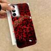 Retro Red Leopard Phone Case for Samsung Galaxy A55 A07 A17 A56 A36 A26 A16 A53 A06 A14 A24 A34 A54 A15 A25 A35 A12 A13 Cover