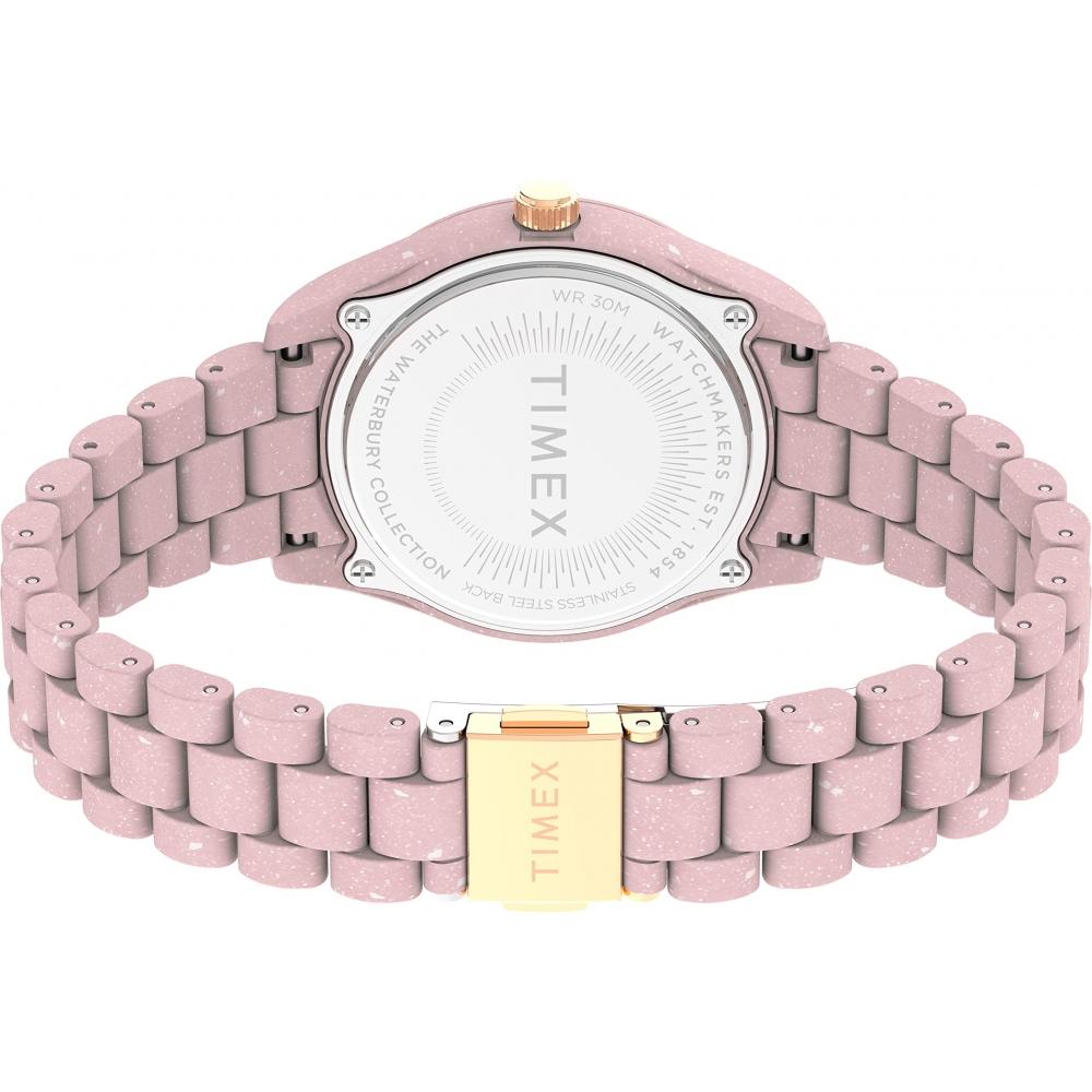 TIMEX Watch Timex Waterbury Ocean Pink Dial Recycled Plastic Mineral Glass Quartz 37MM America Watch TW2V33100