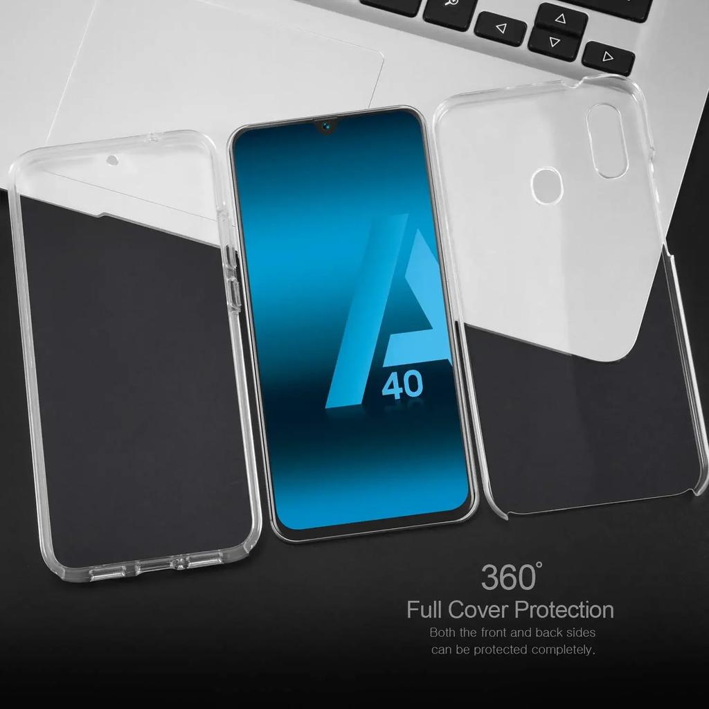 Чехол-бампер на 360 градусов для телефона Samsung Galaxy A55 A54 A25 A36 A56 A06 A16 A26 A35 A15 A34 5G, защитная крышка с обеих сторон
