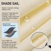 Heavy Duty Sun Shade Sails UV Protection Fade Tear Rust Resistant Rectangle Sunshade Canopy Curved Edges Blocks Sunlight Awnings
