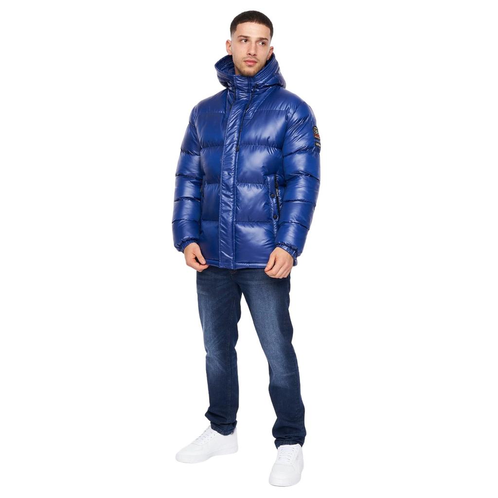Crosshatch Mens Crosswell High Shine Jacket