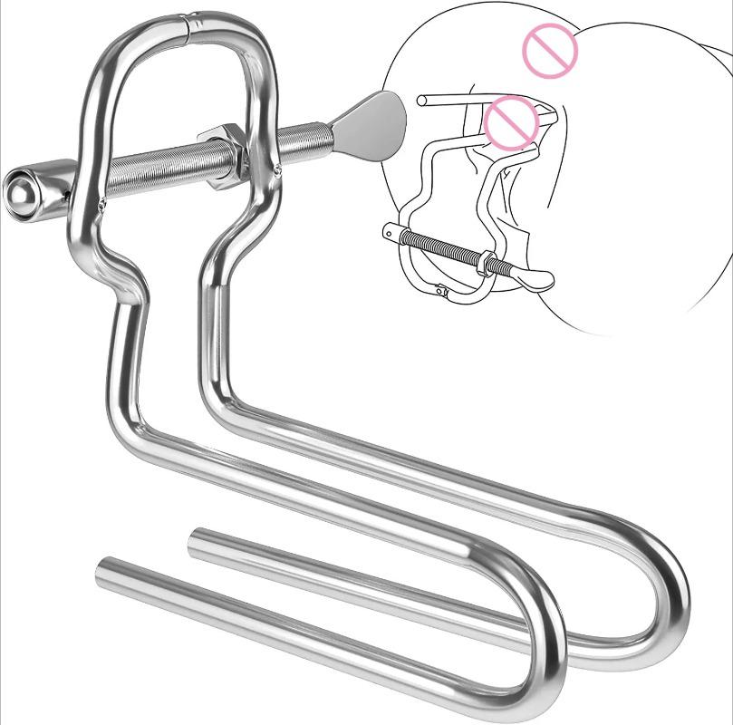 Премиальный металлический набор анальных зеркал–Регулируемый дилататор для экстремальной СМ-игры Клизма и тренировка заднего прохода Взрослые секс-игрушки для мужчин и женщин