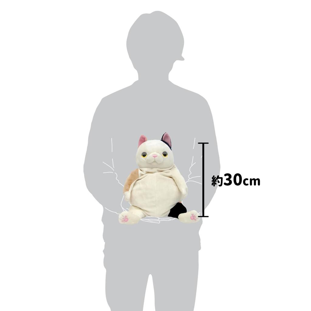 Shinada Global Серия Mochi Mochi Neko Mike (большой) 22 x 22 x 30 см Плюшевый Кот Животное MONE-0350M