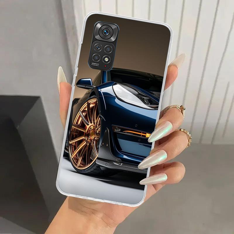 Чехол для телефона Electric Car M-Model S 3 для Xiaomi Redmi Note 15 14 14S 13 12S 12 Pro 11S 11 Plus 11T 11E 10S Мягкий чехол с принтом