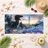 Ark Survival Evolved (5) Custom Name Beach Towel Soft Towel Gift for Beach Pool Swimming Vacation