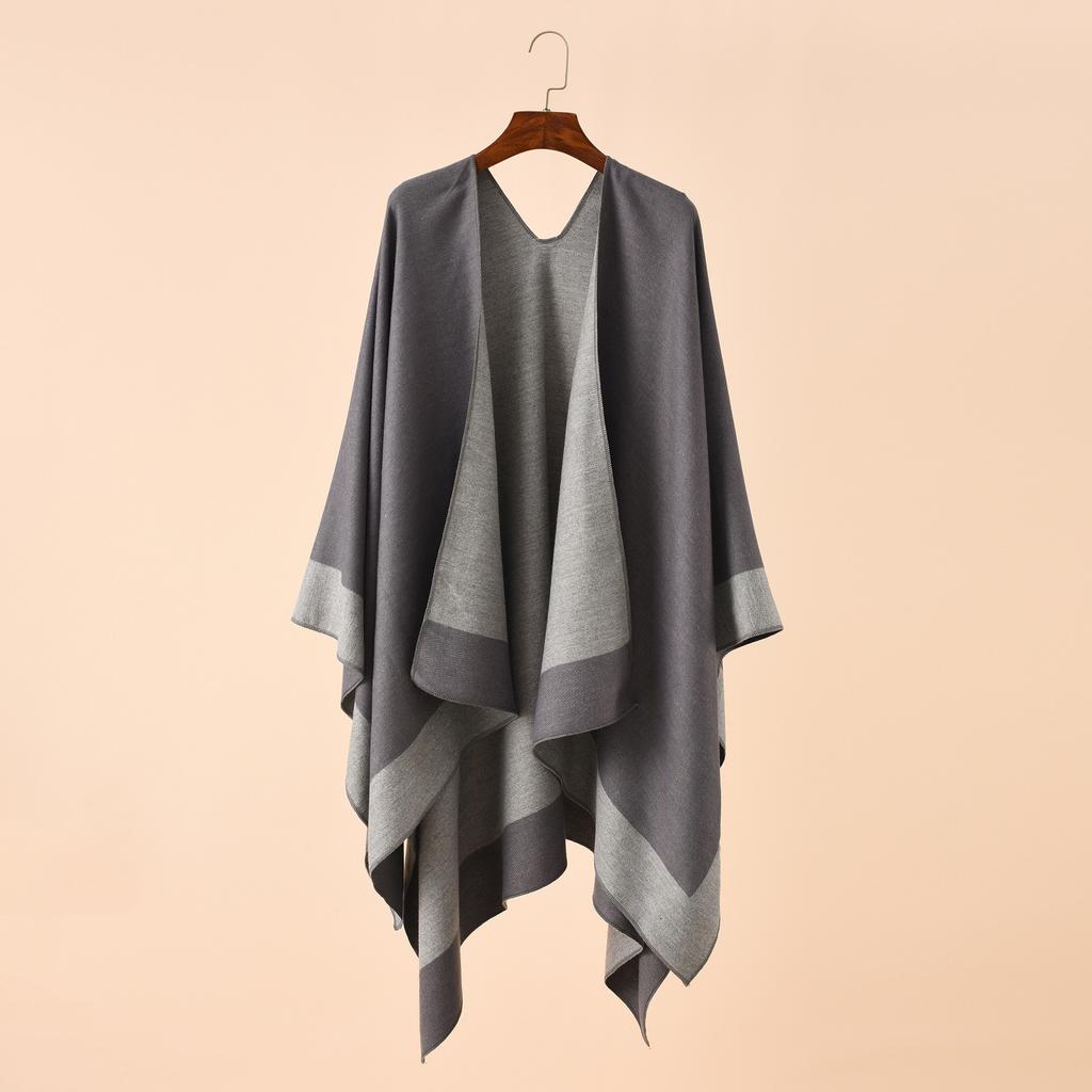 Pure Color Travel and Shopping New Warm Big Shawl