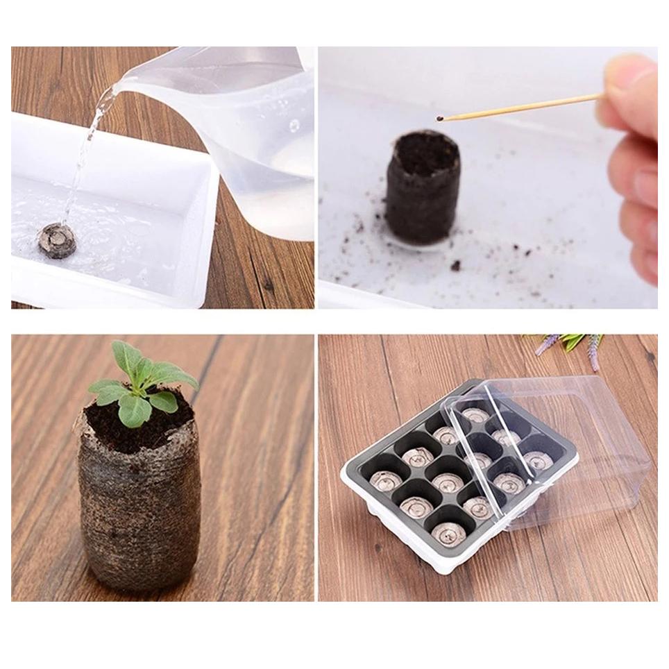 Рассадная грязь, прессованный питательный блок, семена для посева, прессованная грязь, почва для посадки, садовые принадлежности