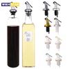 Olive Oil Bottle Sprayer Wine Pourer Sauce Boat Nozzle Liquor Oil Dispenser ABS Lock Leak-Proof Plug Bottle Stopper Kitchen Tool