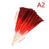 10-50Cm Length Adult Imitation Silk Dance Fan Double Sided Gradient Red Color Dancer Practice Dance Props Chinese Folk Dance Fan
