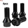 4x Car Wheel Locking Bolts 36136781151 Black Steel Truck Parts For BMW Mini R50 2/4/5/6/7 Series X1 X3 X5 X6 E71 F20 F25