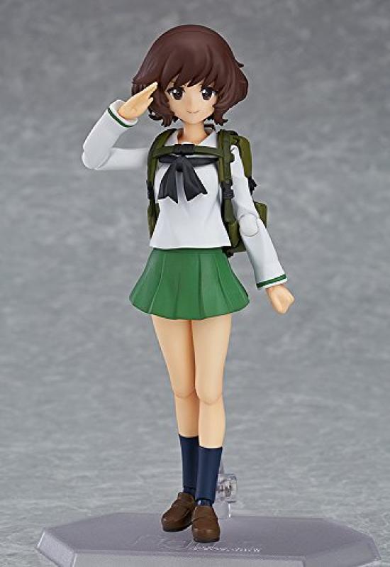 Figma Girls Panzer Movie Юкари Акияма Униформа окрашенная подвижная фигурка и вер. Немасштабируемый АБС и ПВХ