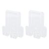 2PCS Shower Frameless Glass Door Hook Acrylic Multifunctional Double Sided Over Door Hanger for Bath