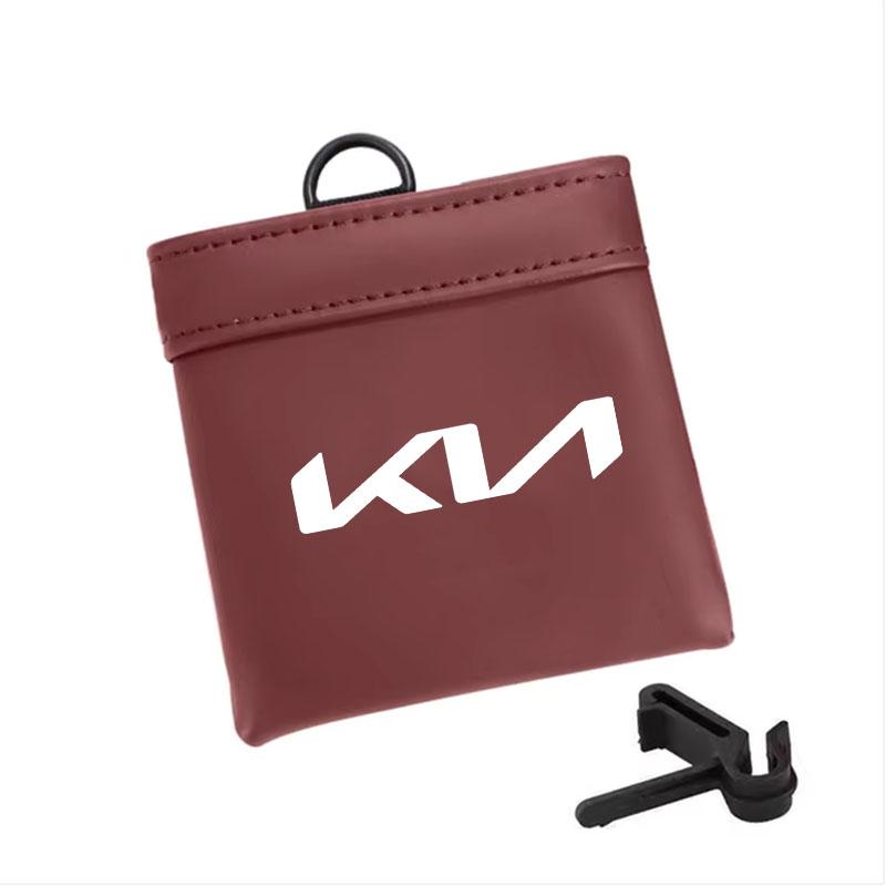 Car Storage Bag Air Outlet Debris Bag Hanging Organizer For KIA KN K3 K5 Sportage Rio Sorento Picanto Ceed RIO 2 3 4 Accessories FK4