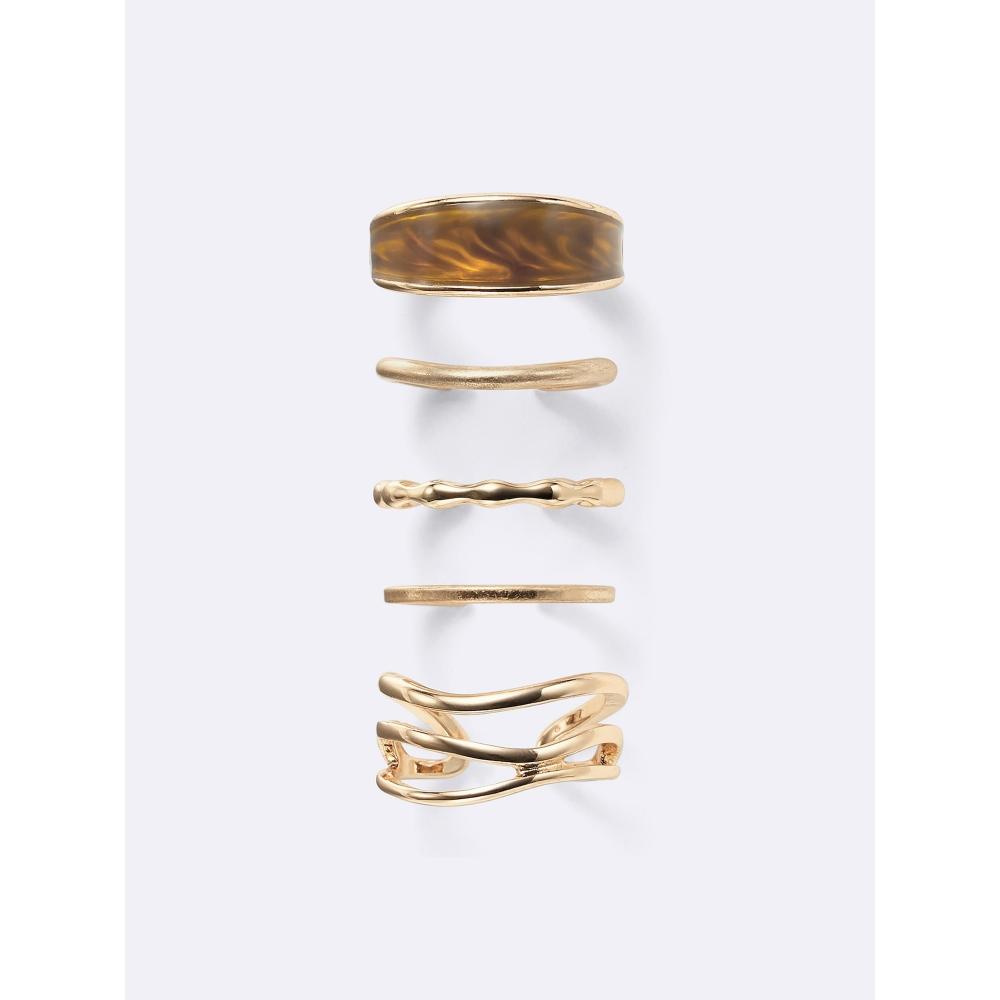 GU by Uniqlo Цветное металлическое кольцо 5 шт.