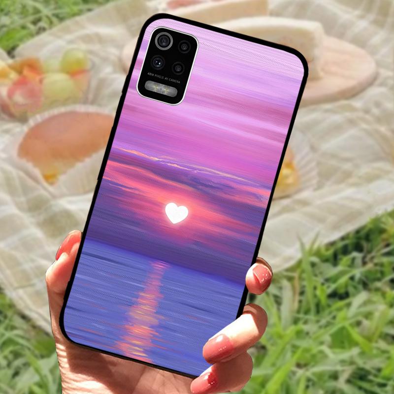 For LG K52 Q52 K62 4G Case Silicone Soft TPU Black Bumper Cover For LG K62+ Coque K62 Plus 4G Fashion Phone Protective Fundas