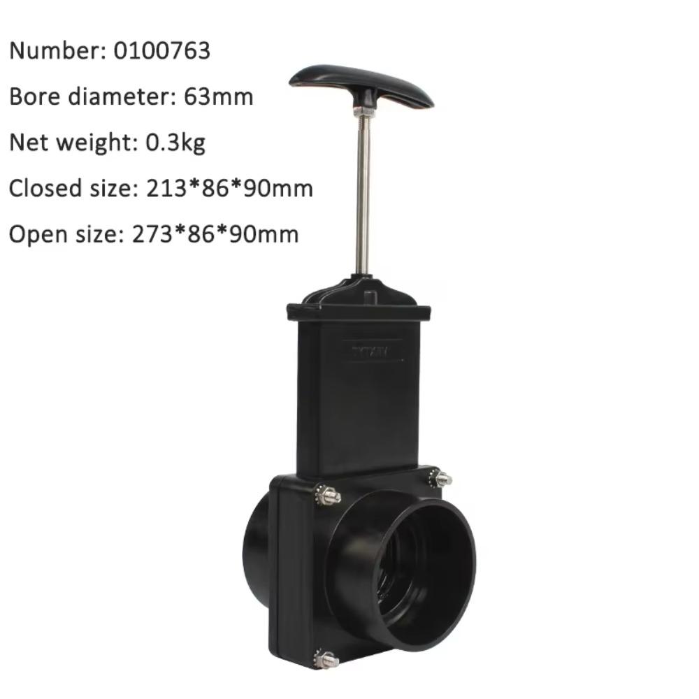 Пластиковый коллектор сточных вод для RV Нержавеющая сталь Аксессуары для модификации RV Шиберный клапан