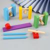 Деревянные домино Игрушки Аксессуары для учреждений Блоки-органы Игры в домино Тренировка мозга Дети Монтессори Образовательные игрушки