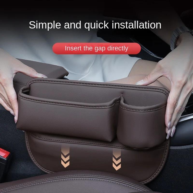 1/2PCS Storage Box Multifunction Car Seat Gap Organizer Storage Box Pocket Universal Wallet Keys Card Cup Phone Holder Auto Interior Accessories