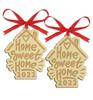 Darling Souvenir MADE WITH LOVE Home Sweet Home Персонализированное деревянное украшение Подарок на новоселье Украшение на рождественскую елку Упаковка