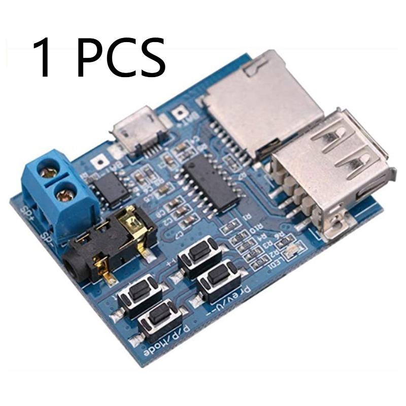 MP3 Lossless Decoder Board With Built-in Amplifier TF Card U Disk Audio Player Module DC 3.7-5.5V Auto Play Music Decoding Board