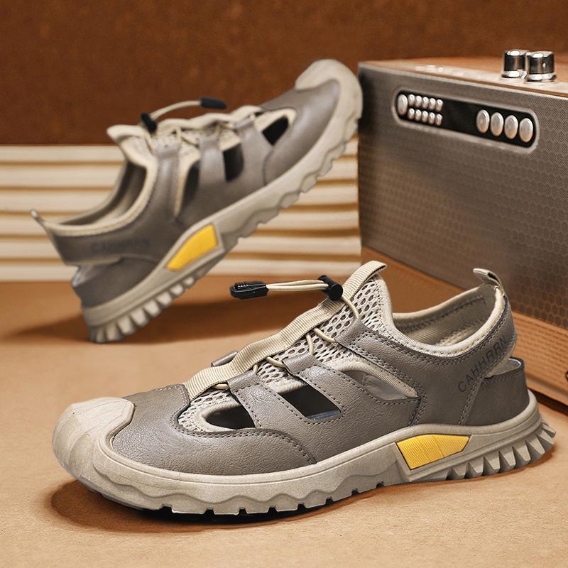 Wading Shoes Spring 2025 Men's Driving Outdoor Breathable Non-slip Bag Head Quick-drying Casual Beach Sandals