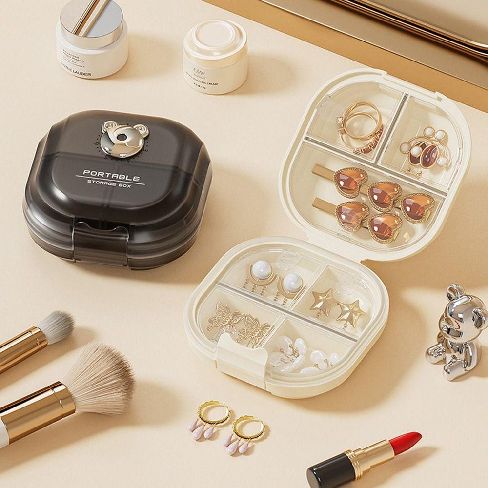 with Separate Compartment Trinkets Storage Organizer Portable Pill Case Drug Organizer