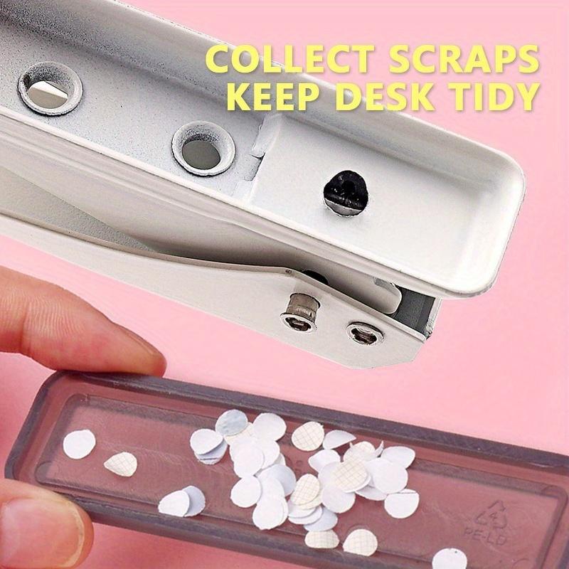 Дырокол на одно отверстие, дырокол на 20 листов. Прочная бумага. Дырокол на 1/4 отверстия. Металлический дырокол с противоскользящим основанием для бумаги, ДСП, художественных проектов.