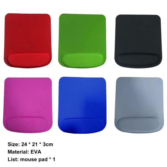 Коврик для мыши ПК тонкой работы, полезный эргономичный коврик сплошного цвета из ЭВА
