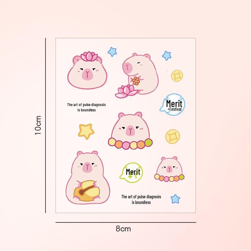 Adorable Black Cat Stickers - Cartoon DIY Waterproof Stickers for Journals, Water Bottles, and Phones