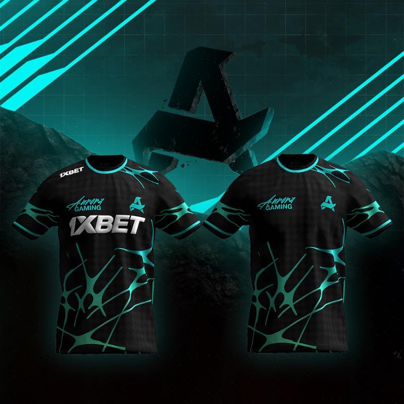 Киберспортивный клуб Aurora Gaming Новая летняя форма Тренировочные джерси CS2 ESL Pro League Футболки с индивидуальным дизайном для игроков Подарки для мальчиков Топы