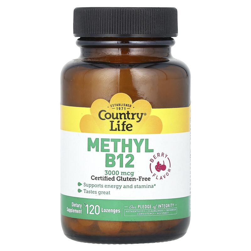 Methyl B12, Berry, 3,000 mcg, 120 Lozenges