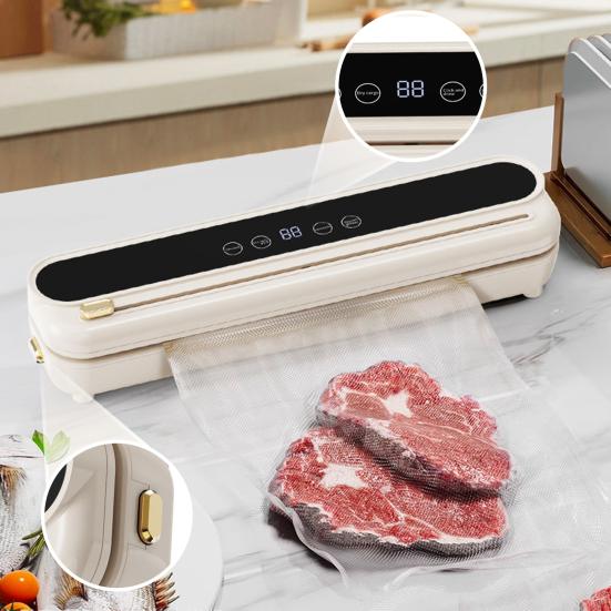 Машина для вакуумной упаковки продуктов 62 кПа Мощность всасывания Простая в эксплуатации Мощная Полностью автоматическая Машина для запайки продуктов