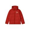 Fila Loose Casual Hooded Logo Simple Long Sleeve Down Jacket Unisex Outerwear Legendary-Red F11U249902FRD