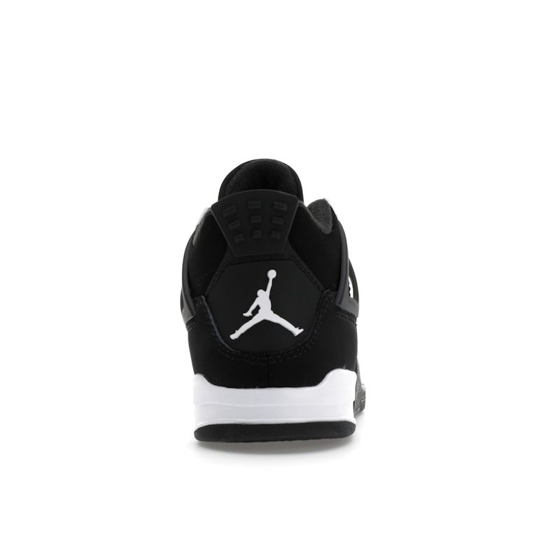 Кроссовки Air Jordan 4 Retro PS White Thunder Kids черные FV4537-001
