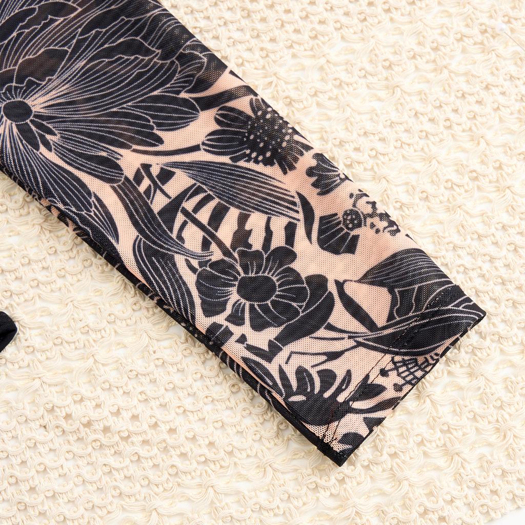 Винтажный цельный купальник с длинным рукавом для защиты от УФ-излучения для женщин Ретро купальный костюм Удобный стильный купальник для пляжа и бассейна