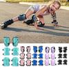 1 Set Kids Roller Skating Protective Gear Skateboarding Scooter Biking Cycling Sports Toddlers Boys Girls Wrist Guard Knee Elbow Pad Protector