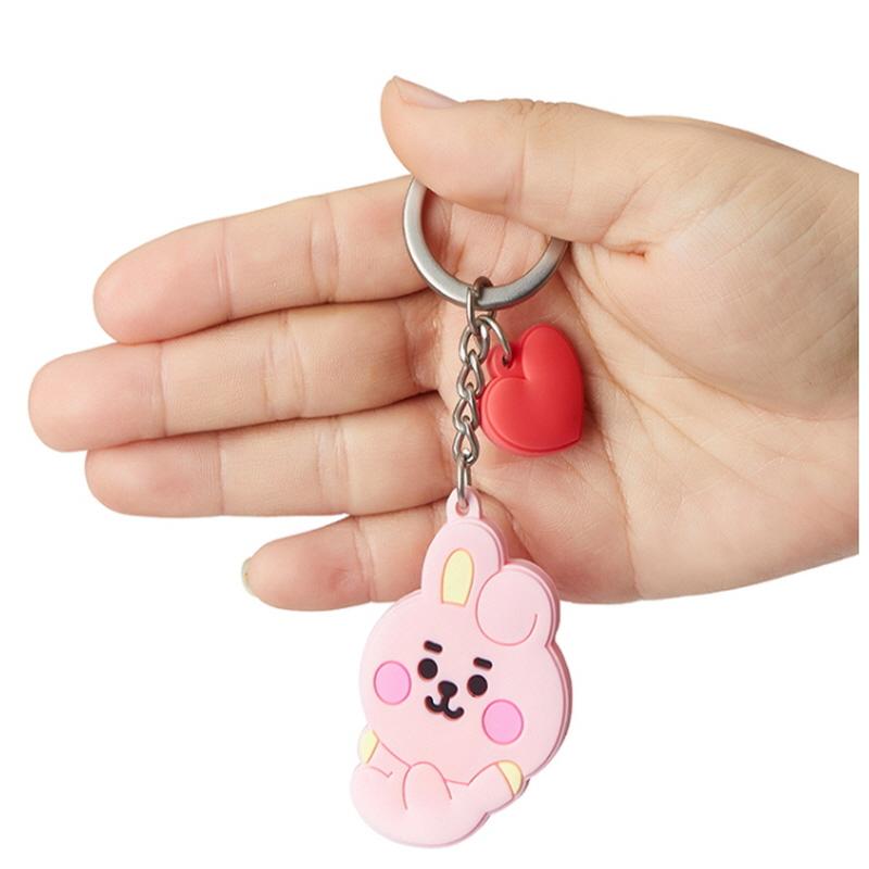 BTS BT21 Официальная силиконовая фигурка BABY, брелок для ключей, аутентичный