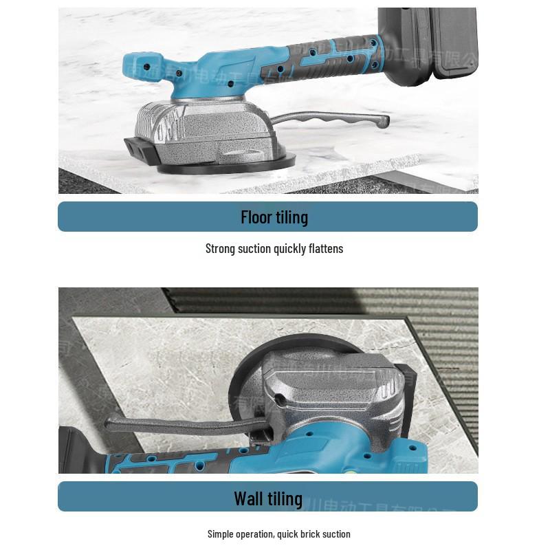 Электрическая машина для укладки плитки со встроенным определением уровня и мощной вибрацией для полов и стен