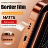 Для iPhone Air 12 13 Mini 14 15 16 17 Pro Max 14 Plus Матовая пленка-протектор экрана для боковой части Мягкая гидрогелевая защитная рамка Пленка Наклейка на бортик